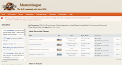 Desktop Screenshot of mastersleague.net